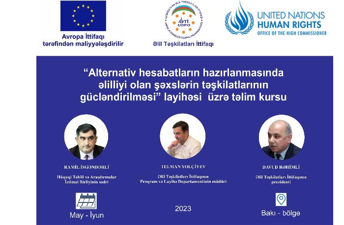  Alternativ hesabatların hazırlanması təlimlərinə start verilib