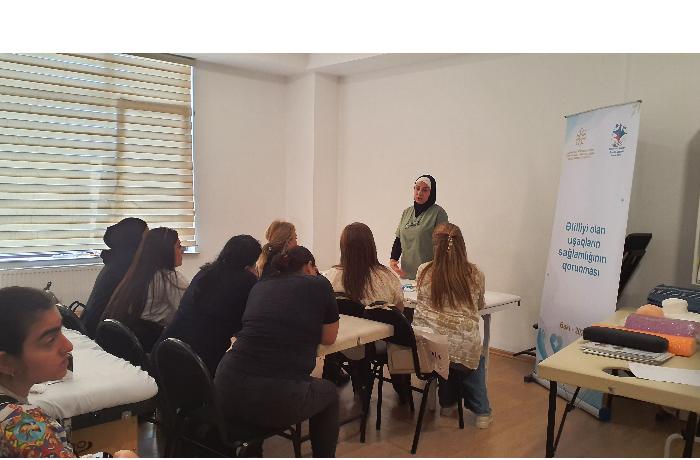 “Əlilliyi olan uşaqların sağlamlığının qorunması” layihəsinin təlimlərinə start verilib