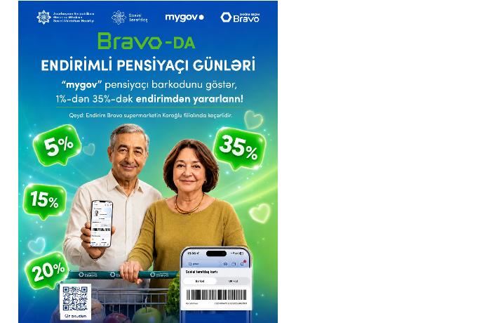Əmək və Əhalinin Sosial Müdafiəsi Nazirliyinin həyata keçirdiyi Sosial Tərəfdaş Layihəsi çərçivəsində "Endirimli Pensiyaçı Günləri" kampaniyası keçiriləcək!
